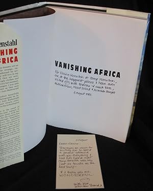 Seller image for Vanishing Africa for sale by Washington Square Autographed Books