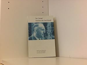 Seller image for Im Geist bleibe ich bei Euch. Texte und Dokumente zum 100. Geburtstag von Hermann Maa. for sale by Book Broker