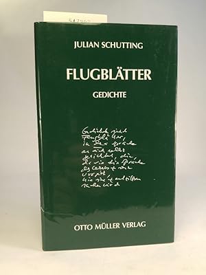 Imagen del vendedor de Flugbltter Gedichte a la venta por ANTIQUARIAT Franke BRUDDENBOOKS