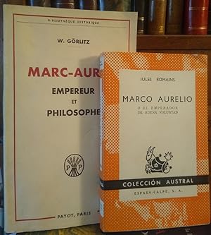 MARCO AURELIO o el emperador de buena voluntad + MARC-AURÈLE Empereur et philosophe (2 libros)