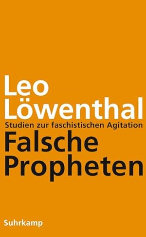 Bild des Verkäufers für Falsche Propheten : Studien zur faschistischen Agitation zum Verkauf von AHA-BUCH GmbH