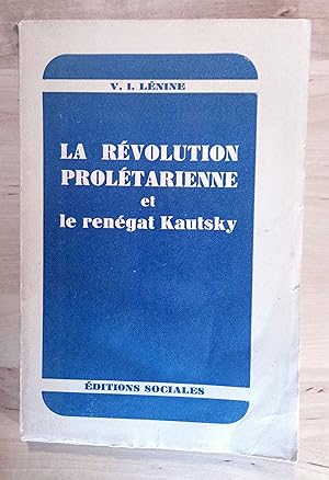 Imagen del vendedor de La rvolution proltarienne et le rengat Kautsky a la venta por Llibres Bombeta