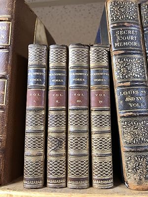 THE WORKS OF OLIVER GOLDSMITH, WITH A LIFE AND NOTES [FOUR VOLUMES]