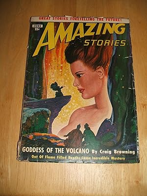 Image du vendeur pour Amazing Stories June 1950 // The Photos in this listing are of the magazine that is offered for sale mis en vente par biblioboy