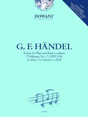 Bild des Verkufers fr Sonata for Flute and Basso continuo : 'Hallenser No. 1', HWV 374 A minor zum Verkauf von AHA-BUCH GmbH