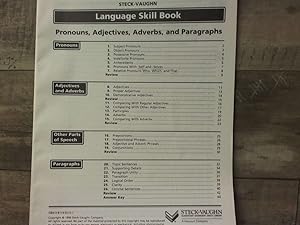 Immagine del venditore per Pronouns, Adjectives, Adverbs, and Paragraphs (Language Skill Books) venduto da Archives Books inc.