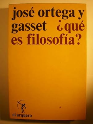 Image du vendeur pour Qu es filosofa? mis en vente par Librera Antonio Azorn