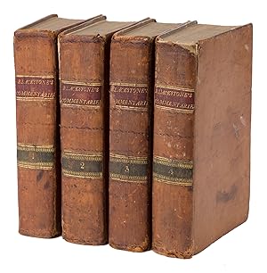 Bild des Verkufers fr Commentaries on the Laws of England, In Four Books zum Verkauf von The Lawbook Exchange, Ltd., ABAA  ILAB