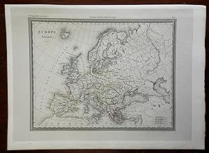 Ancient Europe Roman Empire Germanic Tribes Scythians Greece 1830's engraved map