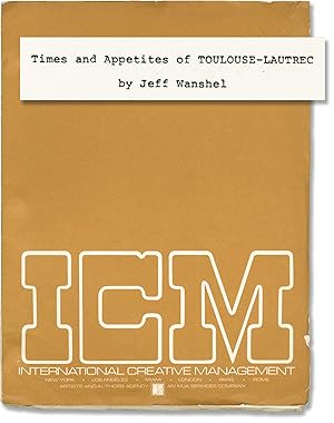 Seller image for Times and Appetites of Toulouse-Lautrec (Original script for the 1985 stage musical) for sale by Royal Books, Inc., ABAA