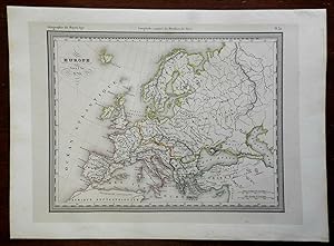 Europe in the 4th Century Roman Empire Germanic Tribes 1830's engraved map