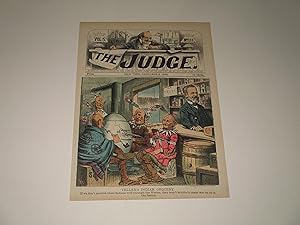 Seller image for 1883 The Judge Lithograph of "Teller's Indian Grocery" - If we don't nourish these Indians well through the Winter, they won't be able to make war on us in the Spring for sale by rareviewbooks