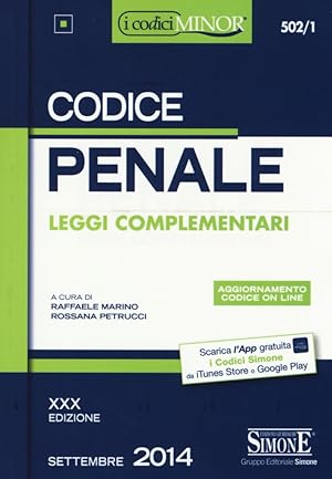 Seller image for Codice penale. Leggi complementari. Con aggiornamento online for sale by Libro Co. Italia Srl