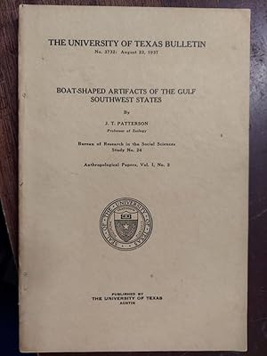 Boat-Shaped Artifacts of the Gulf Southwest States (Bulltin No. 3732 August 22, 1937)