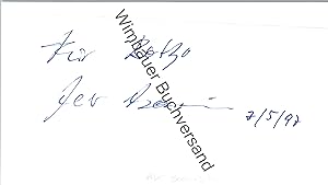 Original Autogramm Peter Boenisch (1927-2005) /// Autograph signiert signed signee