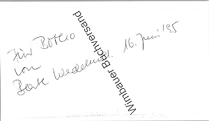 Bild des Verkufers fr Original Autogramm Beate Wedekind /// Autograph signiert signed signee zum Verkauf von Antiquariat im Kaiserviertel | Wimbauer Buchversand