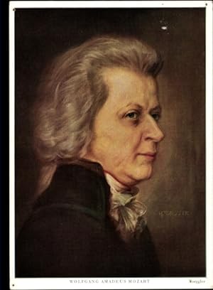 Künstler Ansichtskarte / Postkarte Torggler, Komponist Wolfgang Amadeus Mozart, Portrait - Verlag...