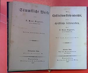 Immagine del venditore per Der Christ in seinem Gesetze unterrichtet oder christliche Sittenreden. Von P. Paul Segneri, aus der Gesellschaft Jesu Siebenter Band: Von den Gnadenmitteln, Dritte Abtheilung. Segneri, P. Paul : venduto da biblion2