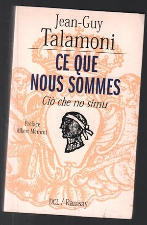 Seller image for Ce que nous sommes - Ci che no simu for sale by librairie philippe arnaiz