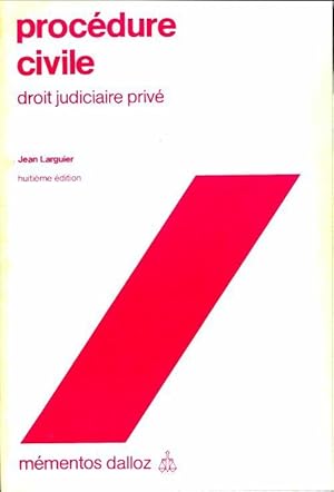 Image du vendeur pour Proc?dure civile. Droit judiciaire priv? - Collectif mis en vente par Book Hmisphres