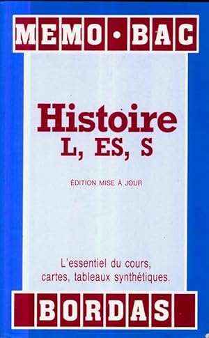 Bild des Verkufers fr Histoire Terminales L, ES, S - Anne-C?cile Sibout zum Verkauf von Book Hmisphres