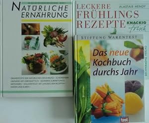 3 Kochbücher: Das neue Kochbuch durchs Jahr / Leckere Frühlingsrezepte knackig frisch / Natürlich...