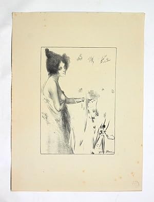 Image du vendeur pour Fleur de mai" - Lithographie originale sur Chine - L'Estampe Moderne mis en vente par Librairie Le Feu Follet