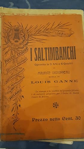 Seller image for I SALTIMBANCHI for sale by Libreria D'Agostino