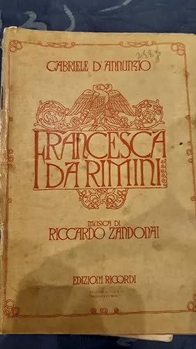 Seller image for FRANCESCA DA RIMINI for sale by Libreria D'Agostino