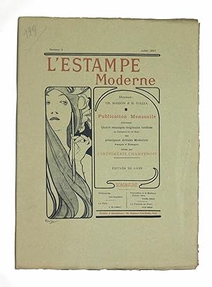 Bild des Verkufers fr Couverture de L'Estampe Moderne n3 juillet 1897 zum Verkauf von Librairie Le Feu Follet