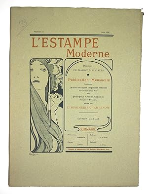 Bild des Verkufers fr Couverture de L'Estampe Moderne n2 juin 1897 zum Verkauf von Librairie Le Feu Follet