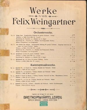 Sextett in E moll für Klavier, 2 Violinen, Bratsche, Violoncell und Bass, op. 33 (werke von Felix...