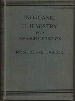 Inorganic Chemisty for Advanced Students