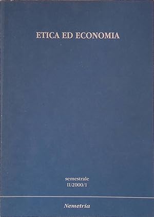 Nemetria. Etica ed economia. Semestrale II - 2000 - 1