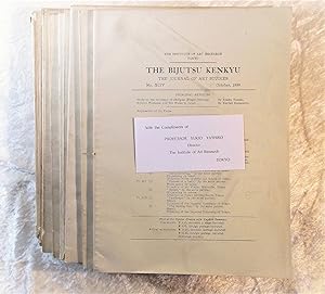 15 Vintage Issues THE BIJUTSU KENKYU Journal of ART STUDIES Japanese & Asian Art 1939-40 ILLUSTRA...