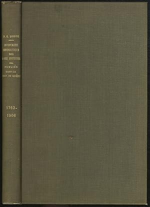 Bild des Verkufers fr Inventaire Chronologique des Livres, Brochures, Journaux et Revues. Volume III (only) [bound with]: 1879-1909 Traveau Historiques zum Verkauf von Between the Covers-Rare Books, Inc. ABAA