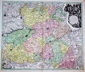 Seller image for Accurata Delineat. Comitatus Hanoniae Belgii Austriaci Provinc." - Hainaut Mons Maubeuge Cambray Valenciennes Tournay carte gravure map Karte for sale by Antiquariat Steffen Vlkel GmbH