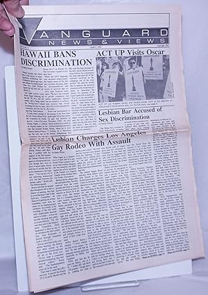 Seller image for Vanguard News & Views: vol. 2, #3, April 5, 1991: ACT UP visits Oscar & Hawaii bans discrimination for sale by Bolerium Books Inc.