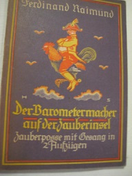 Seller image for Der Barometermacher auf der Zauberinsel Zauberposse mit Gesang in zwei Aufzgen for sale by Alte Bcherwelt