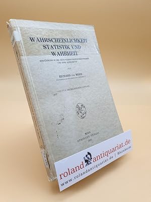 Bild des Verkufers fr Wahrscheinlichkeit, Statistik und Wahrheit zum Verkauf von Roland Antiquariat UG haftungsbeschrnkt