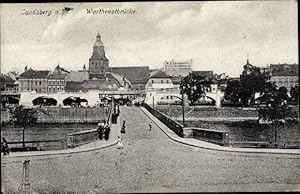 Bild des Verkufers fr Ansichtskarte / Postkarte Gorzw Wielkopolski Landsberg an der Warthe Ostbrandenburg, Warthenotbrcke zum Verkauf von akpool GmbH