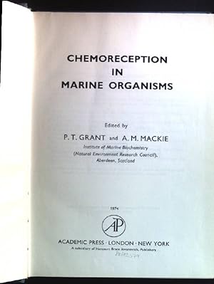 Bild des Verkufers fr Chemoreception in Marine Organisms zum Verkauf von books4less (Versandantiquariat Petra Gros GmbH & Co. KG)