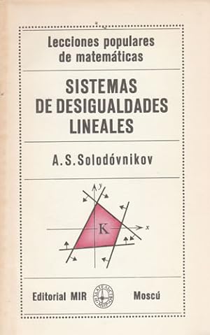 Seller image for Sistemas de desigualdades lineales for sale by Librera Cajn Desastre
