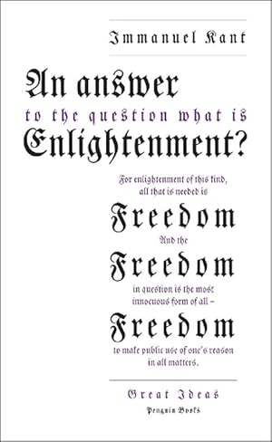 Seller image for An Answer to the Question: 'What is Enlightenment?' (Paperback) for sale by Grand Eagle Retail