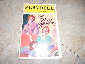 Seller image for the sisters rosensweig (playbill) for sale by ralph brandeal