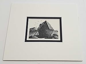Thatching the Rick Harvest Time1937 Lithograph Farming Print