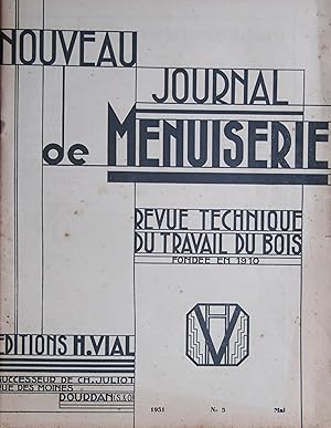 Bild des Verkufers fr Nouveau Journal de Menuiserie N 5 Mai 1951 zum Verkauf von Bouquinerie L'Ivre Livre
