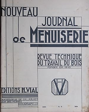 Bild des Verkufers fr Nouveau Journal de Menuiserie N 6 Juin 1951 zum Verkauf von Bouquinerie L'Ivre Livre