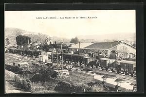 Ansichtskarte Laumes, La Gare et le Mont Auxois / Bahnhof