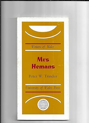 Seller image for Mrs. Hemans (Writers of Wales Series) for sale by Gwyn Tudur Davies